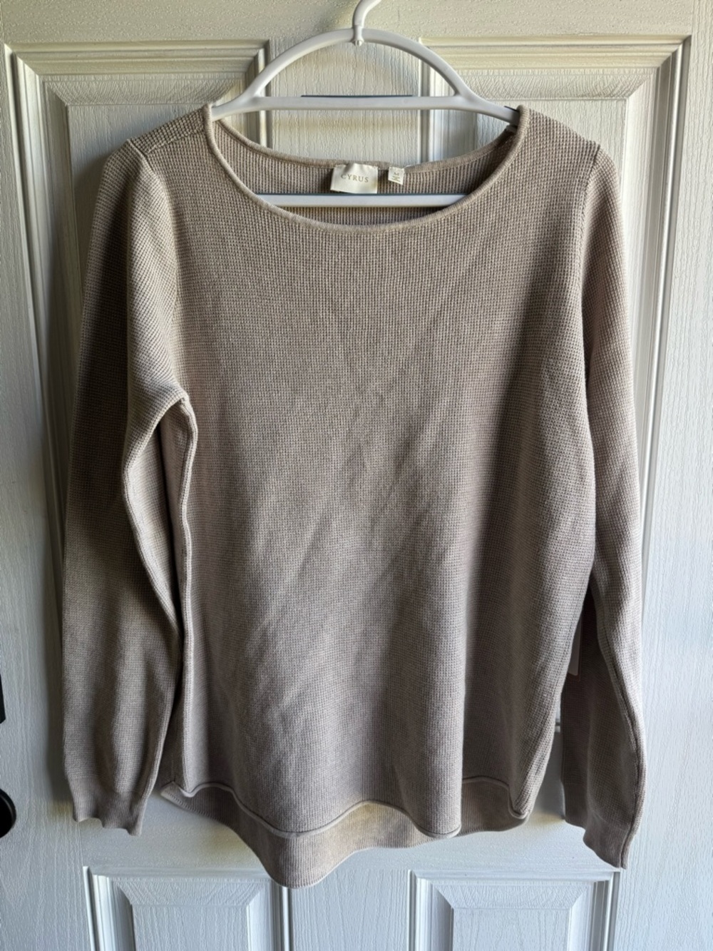 Cyrus Neutral Textured Knit Top